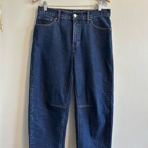 Express Dark Indigo Barrel Jeans